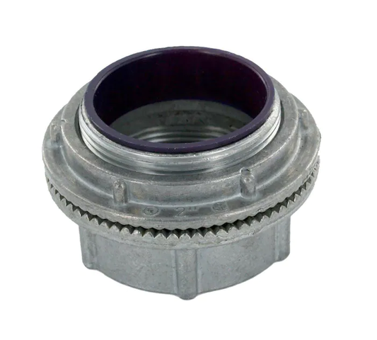 Watertight 1 in. Conduit Hub for use with Intermediate Metal Conduit (IMC) or Rigid Conduit, Zinc