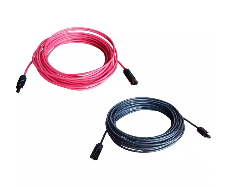 8-Gauge 50 ft. Black/50 ft. Red Solar Cable (1-Pair) - 91007428844