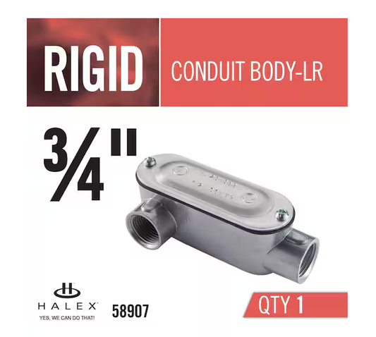 3/4 in. Rigid Type-LR Threaded Conduit Body - 9606219