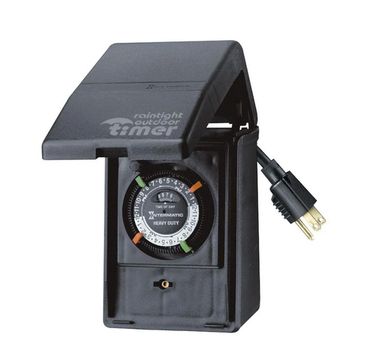 15 Amp 24-Hour Outdoor Plug-In Heavy Duty Timer, Black - 91004100346
