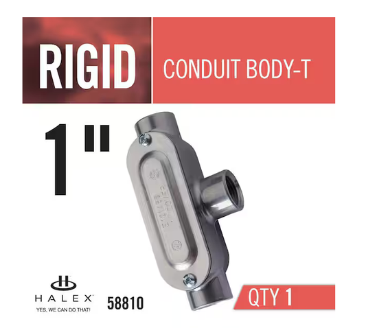 1 in. Rigid Type-T Threaded Conduit Body - 9706027