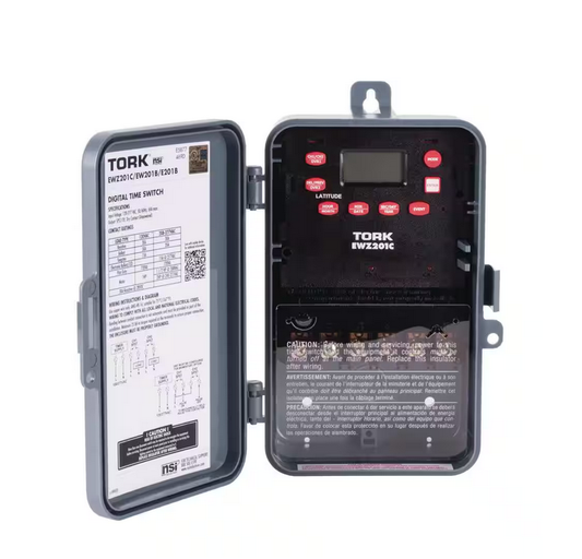 30 Amp 120-277 Volt Astronomic Indoor/Outdoor Time Switch