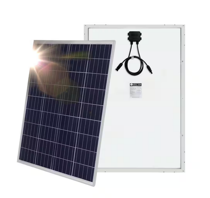 100-Watt 12-Volt Polycrystalline Solar Panel for RV's, Boats and Off Grid Applications - 91004167898