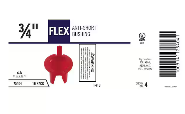 3/4 in. Flexible Metal Conduit (FMC) Anti-Short Bushing (16-Pack) - 9282940