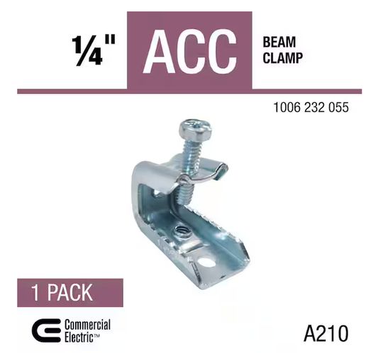 1/4 in. 20-Thread Steel Beam Clamp - 91006232055