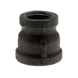 Black Iron Reducing Coupling 1" x 1/2" - 91836